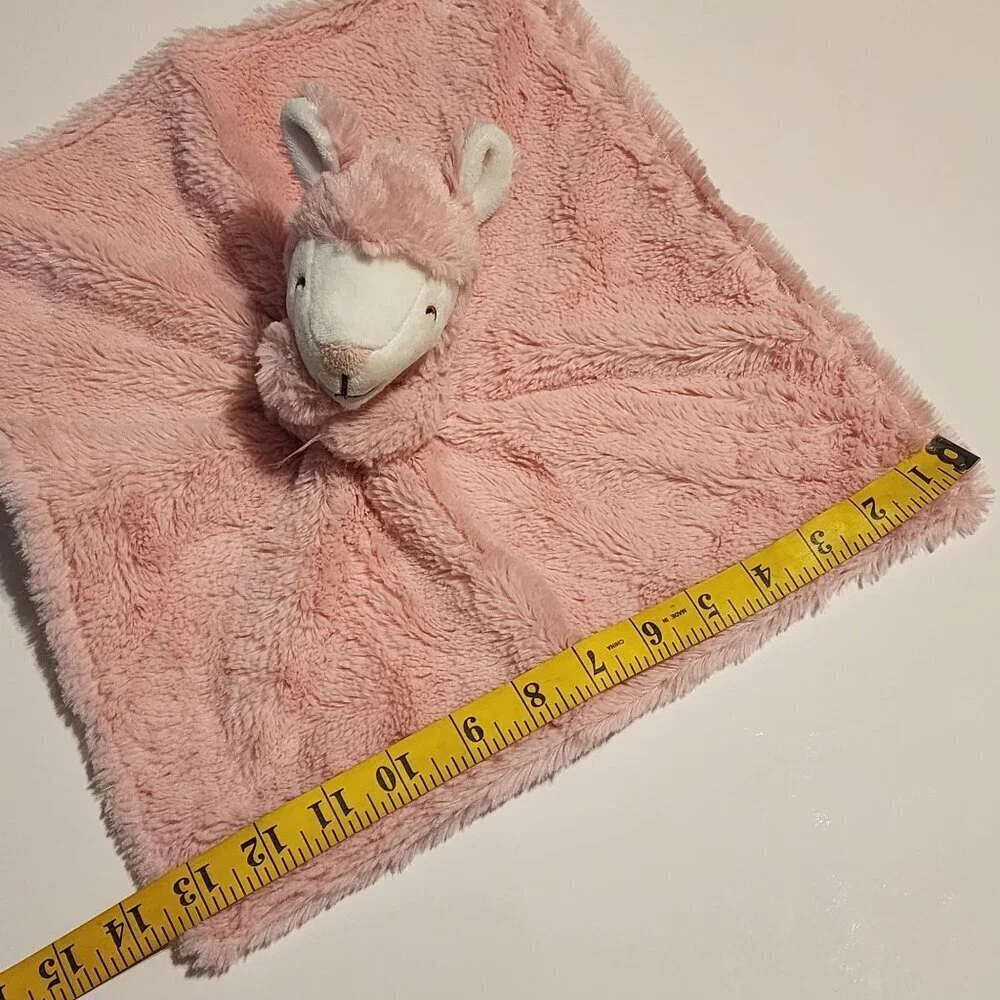 Carter's Llama pink plush lovey security blanket